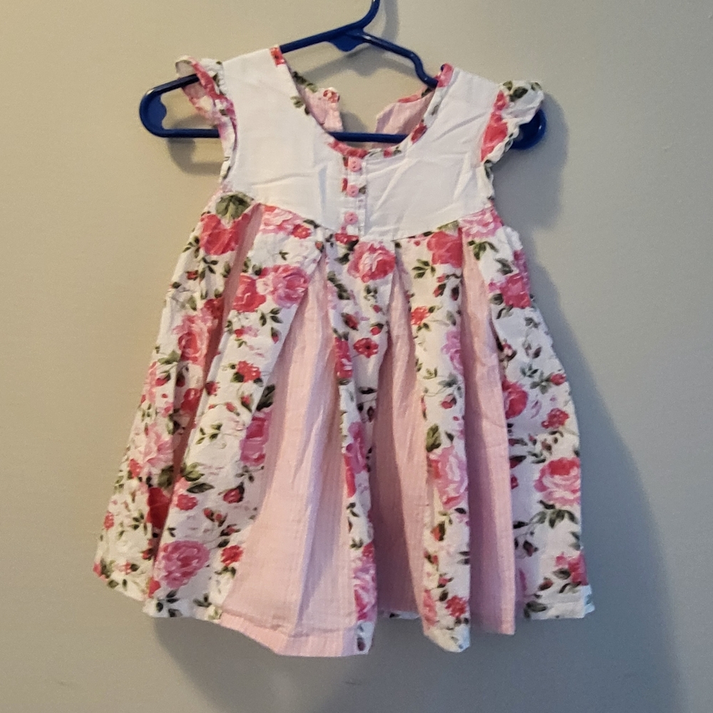 12M Beetlejuice pink rose dress